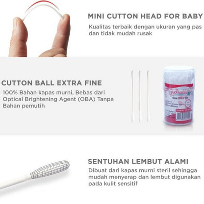 Reliable Cotton Bud Baby Bayi Korek Kuping Extra Fine Ekonomis Murah