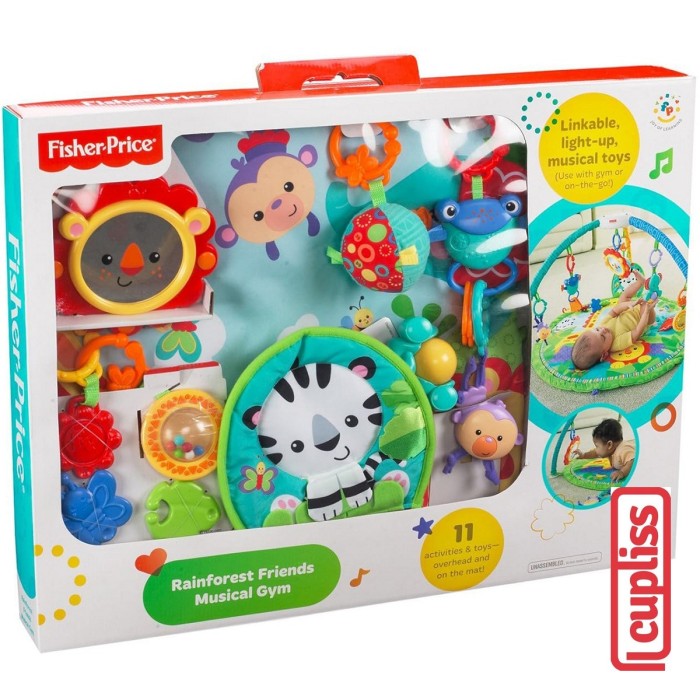 BAD BOX Fisher Price Y6590 Playmat Rainforest Friends Musical Gym