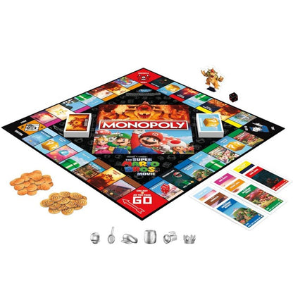 Hasbro Board Game F6818 Monopoly Super Mario Movie Permainan Papan
