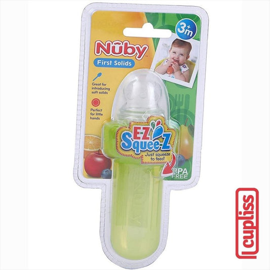 NUBY 124656 30 ml Mini Ez Squeeze with Case Green Sendok Bayi