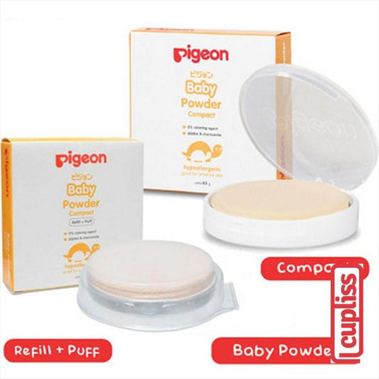 PIGEON Baby Powder Cake Refill Chamomile 45gr Bedak Padat Compact