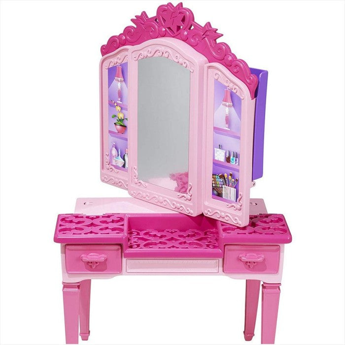 BARBIE CDY64 Vanity Set Doll Princess Power Superhero Boneka Anak