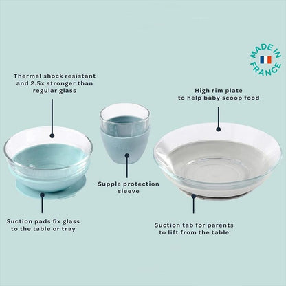 BEABA Duralex Glass Meal Set Jungle