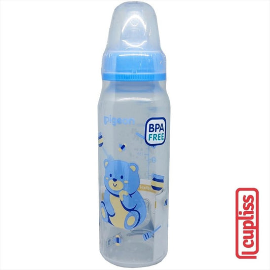 PIGEON Bottle PP RP Slim Neck Peristaltic 240 ml Blue Cap Botol Susu
