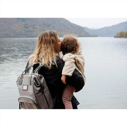 Beaba Wellington Backpack Diaper Bag Heather Grey Tas Popok Bayi