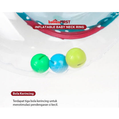 BabiesFirst Inflatable Baby Neck Ring Green Pelampung Bayi Ban Renang