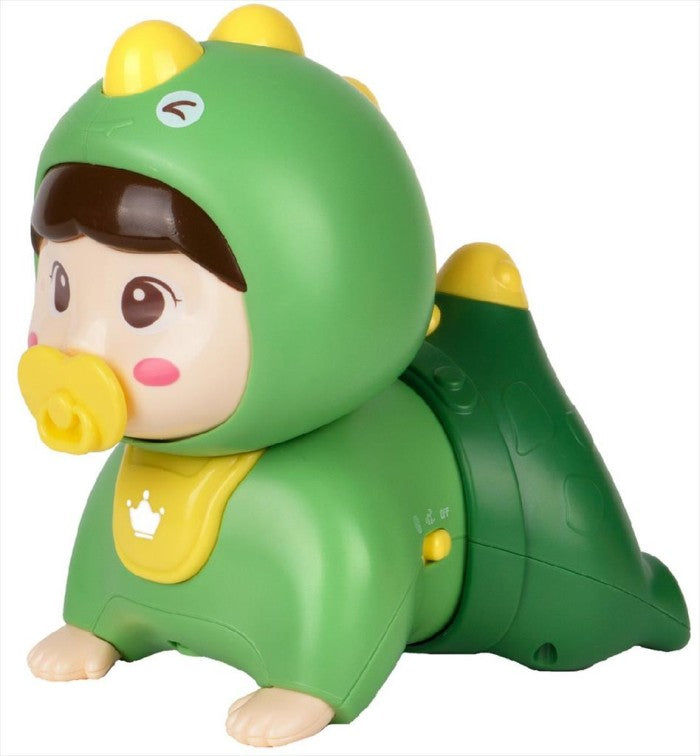 IQANGEL Crawling Baby Doll Mainan Boneka Bayi IQ Angel Green 0709