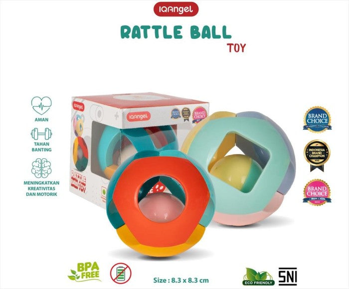 IQANGEL Rattle Ball Toy Mainan Bola Kerincingan Bayi IQ Angel Green