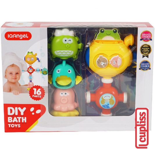 IQANGEL DIY Bath Toys 16 Part IQ8070 Mainan Mandi Air Bayi IQ Angel