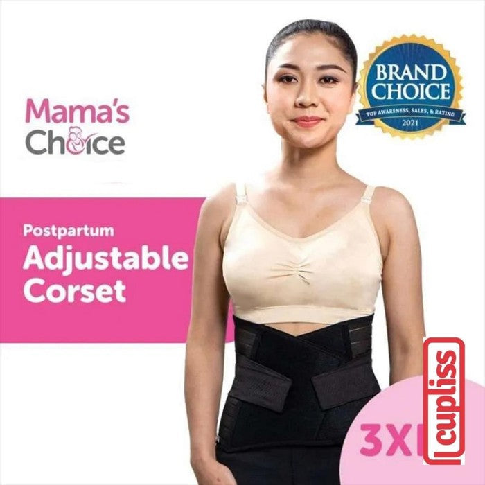3XL - Mama's Choice Postpartum Corset Gurita Korset Melahirkan Black
