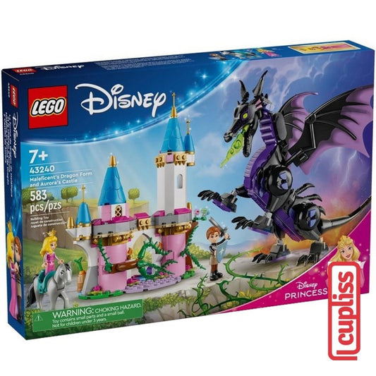 LEGO Disney 43240 Maleficent Dragon Form and Aurora Castle
