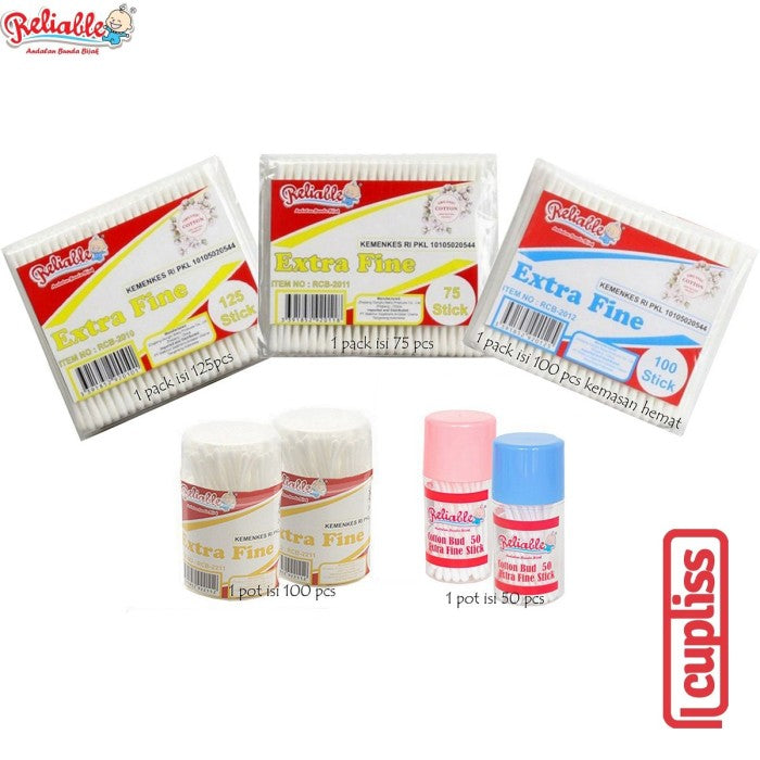 Reliable Cotton Bud Baby Bayi Korek Kuping Extra Fine Ekonomis Murah