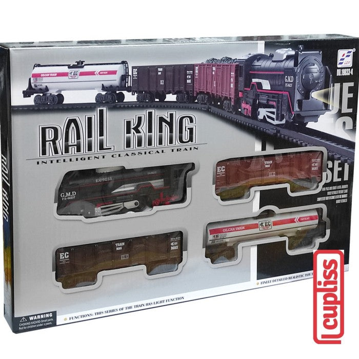 VR Toys Rail King Intelligent Classical Train 190334 Kereta Api Mainan Anak