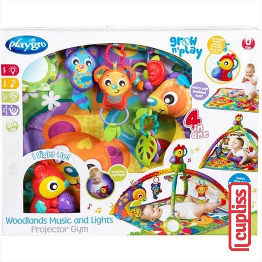 Playgro 128944 Woodlands Music Light Projector Gym