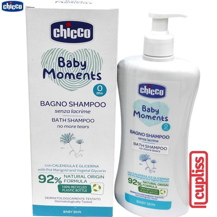CHICCO Baby Moments Bath Shampoo Baby Skin 500ml Shampo Mandi Bayi 500 ml M2720