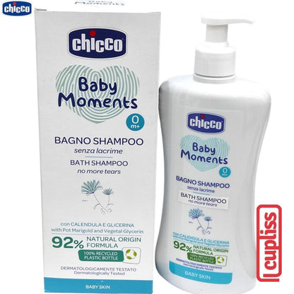 CHICCO Baby Moments Bath Shampoo Baby Skin 500ml Shampo Mandi Bayi 500 ml M2720