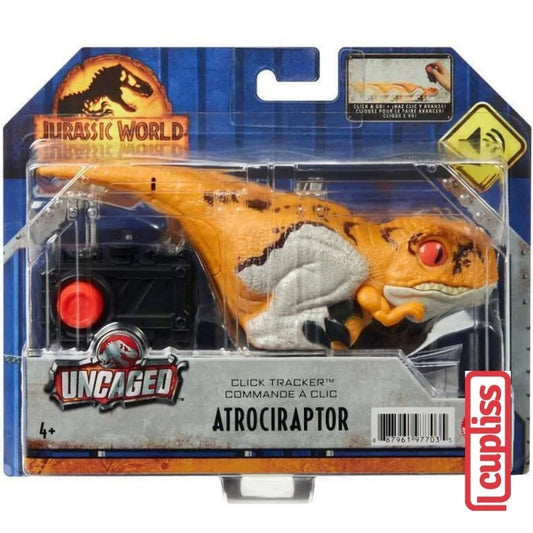 Mattel Jurassic World GYN40 Uncaged Click Tracker Atrociraptor GYN38