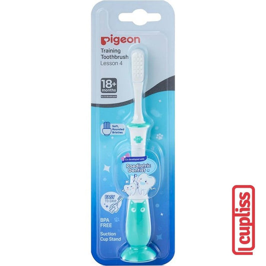 PIGEON Traning Toothbrush Lesson 4 Mint Sikat Gigi Anak