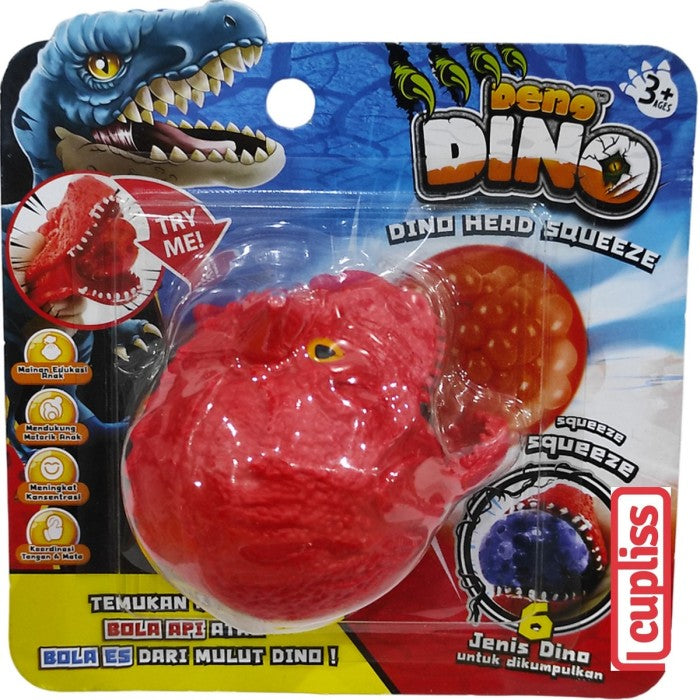 Deno Dino Head Squeeze VR419 Mainan Pencetan Anak