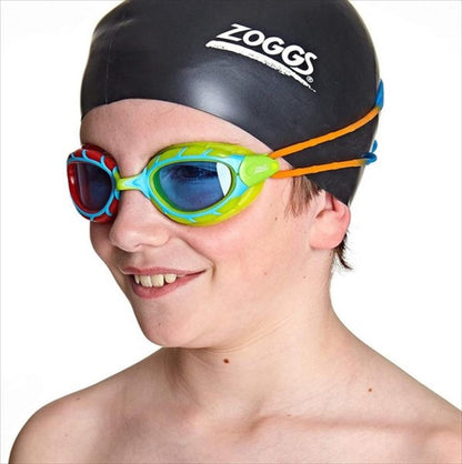Zoggs Predator Junior 126246 Googles Blue Red Lime Kacamata Renang XAU
