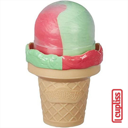 Play Doh Ice Pops n Cones Merah Hijau 85 Gr Playdoh Hasbro E5332
