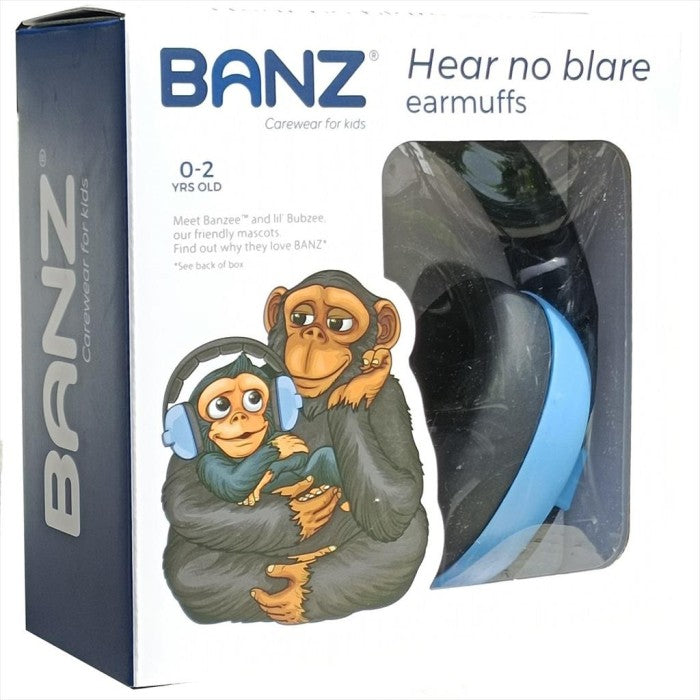 BANZ Baby Earmuffs Blue 0 - 2 years Penutup Telinga Bayi