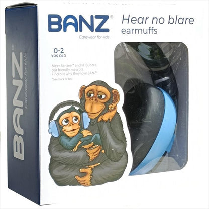 BANZ Baby Earmuffs Blue 0 - 2 years Penutup Telinga Bayi