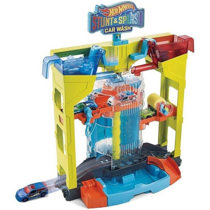 Mattel Hot Wheels GRW37 Stunt & Splash Car Wash Playset
