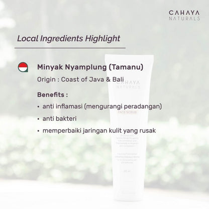 Cahaya Naturals Brightening Face Scrub 60ml Sabun Muka