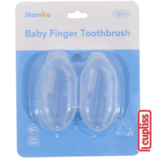 KUB x Mamiko Baby  Finger Toothbrush Sikat Gigi Lidah
