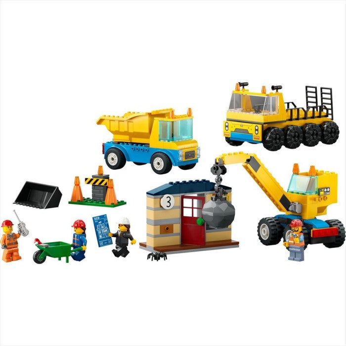 LEGO City 60391 Construction Trucks and Wrecking Ball Crane