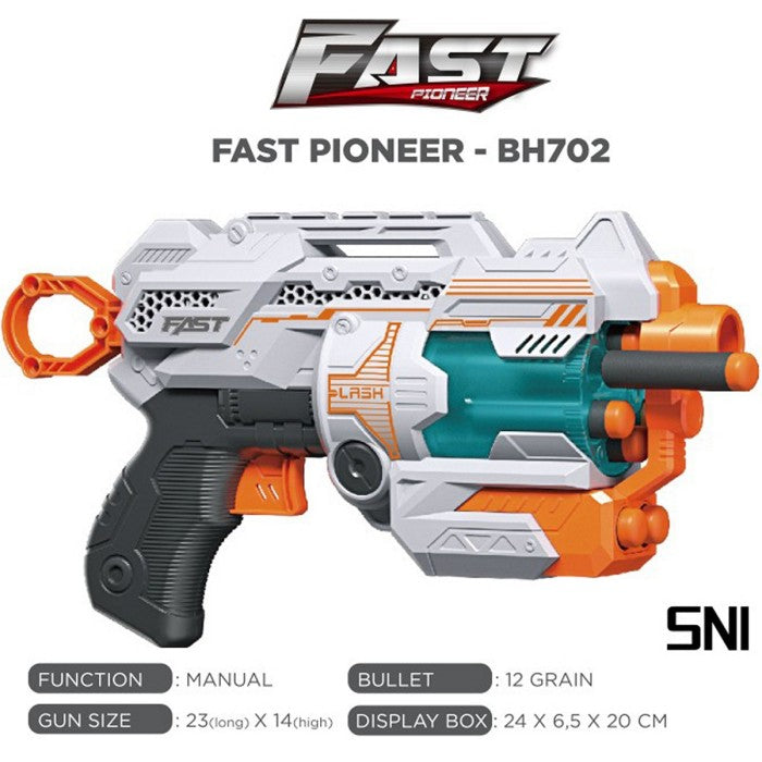 FAST Pioneer Manual Scorpion Series 12 Darts Pistol Mainan