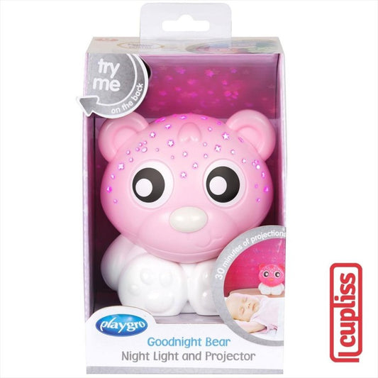 Playgro 128782 Goodnight Bear Projector Light Pink