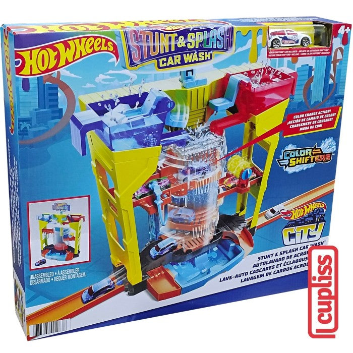 Mattel Hot Wheels GRW37 Stunt & Splash Car Wash Playset