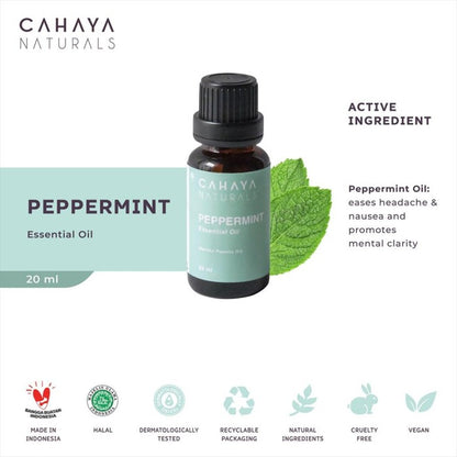 Cahaya Naturals Pure Peppermint 20ml Essential Oil 20 ml