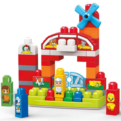 Fisher Price GCT50 Mega Bloks Musical Farm First Builders