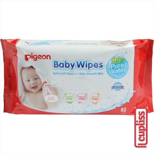 PIGEON Wet Tissue Baby Pure Water Wipes Refill 82s Tisu Basah 82 s