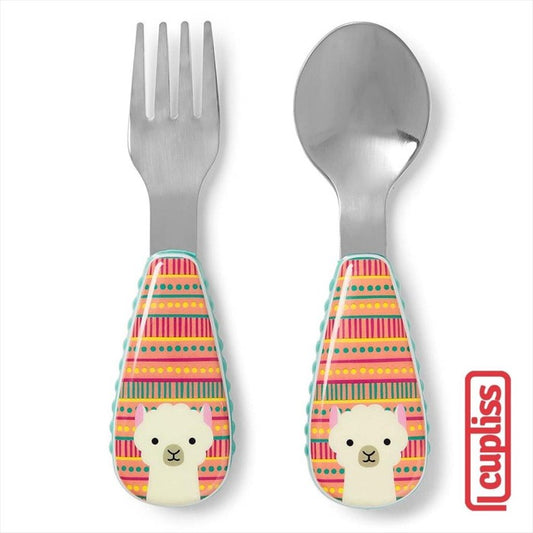 Skip Hop Zoo Utensil 252371 Llama Sendok Garpu Alat Makan Skiphop
