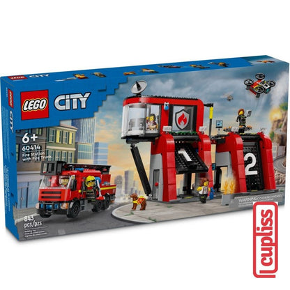 LEGO City 60414 Fire Station with Fire Truck