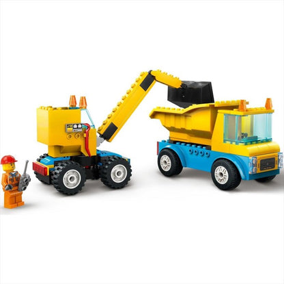 LEGO City 60391 Construction Trucks and Wrecking Ball Crane