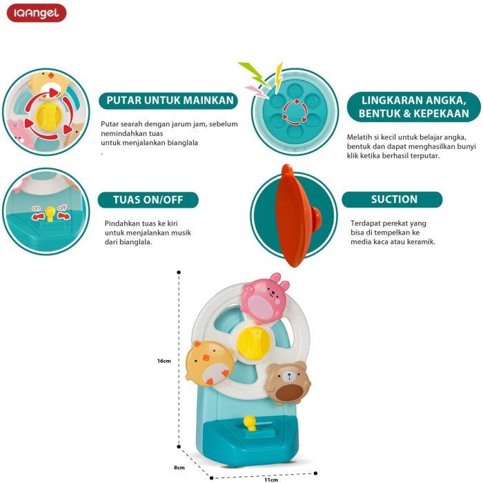 IQANGEL Funny Ferris Wheel Music Box Toys IQ8050 Mainan Musik Bayi IQ Angel