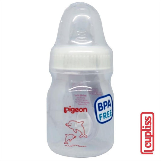 PIGEON Bottle PP RP Slim Neck Eko 50 ml White Cap Botol Susu