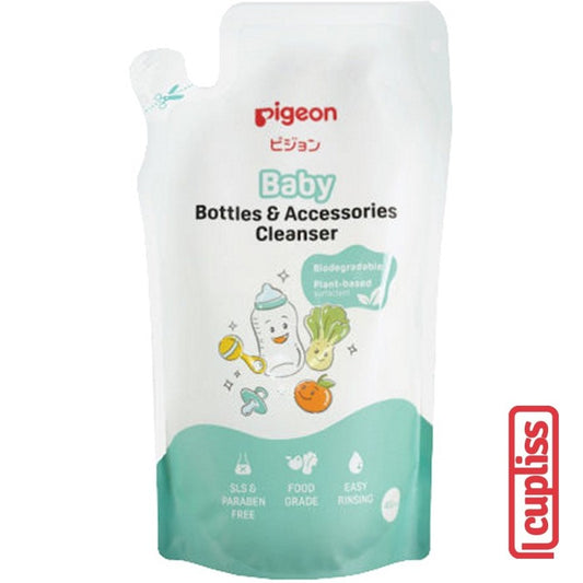 PIGEON Liquid Cleanser Basic 450ml Refill SLS Free Sabun Cuci Botol