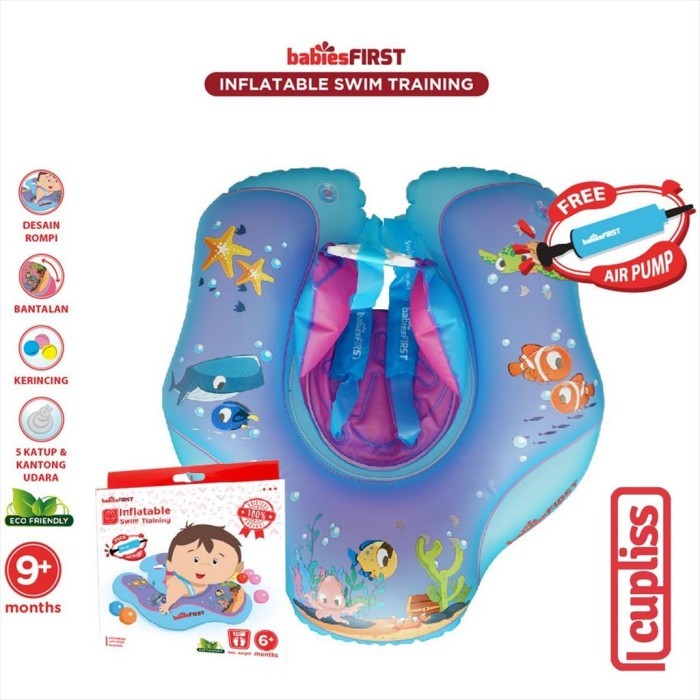 BabiesFIRST Inflatable Swim Training Pelampung Renang Blue Babies