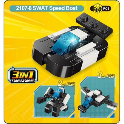 QMAN Fire Swat 3in1 SWAT Speed Boat 2107-8