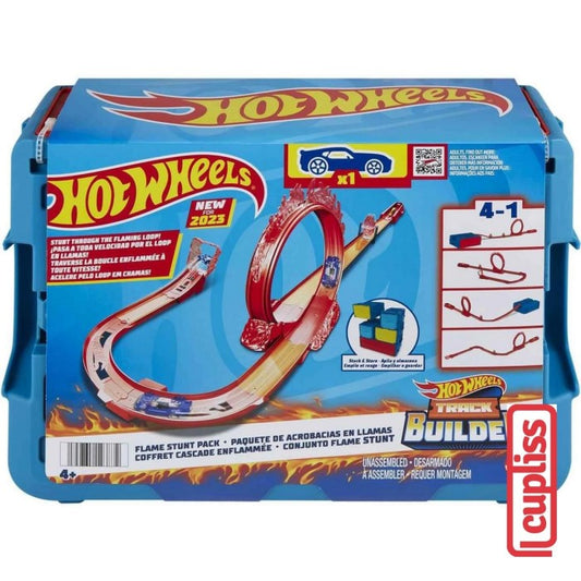 Mattel Hot Wheels HMC04 Track Builder Playset Flame Stunt Pack