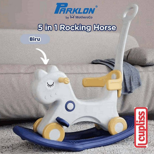 Parklon Rocking Horse 5in1 Blue Jungkat Jungkit Kuda Kudaan