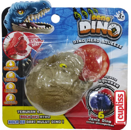 Deno Dino Head Squeeze VR419 Mainan Pencetan Anak
