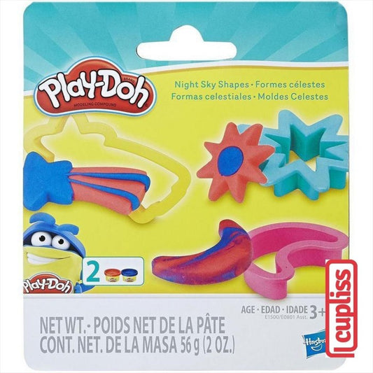 Play Doh Set Night Sky Shapes E0801 Hasbro E1500 Playdoh