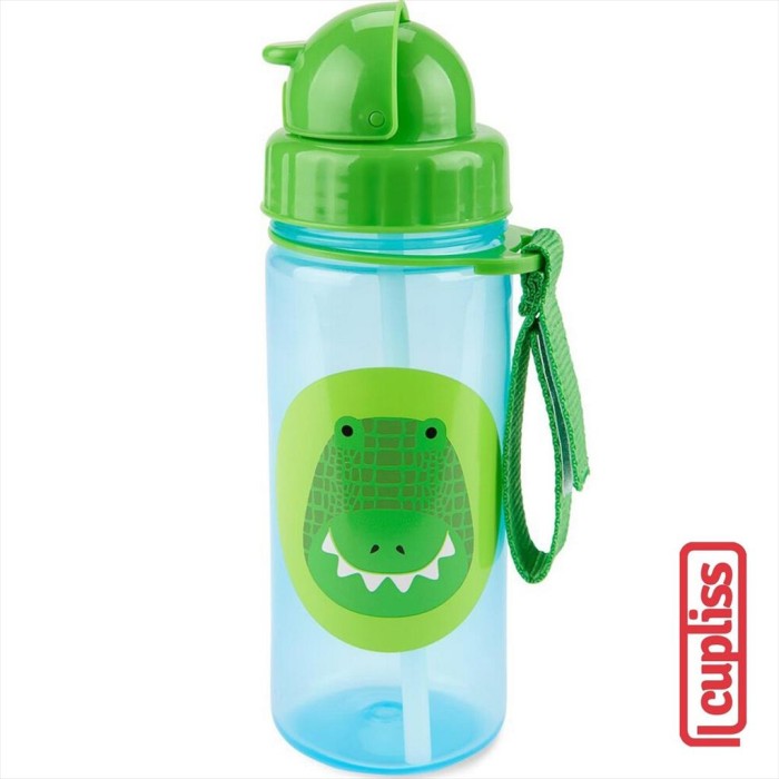 Skip Hop Zoo Flip Bottle 385 ml Crocodile Botol Minum Skiphop 13oz